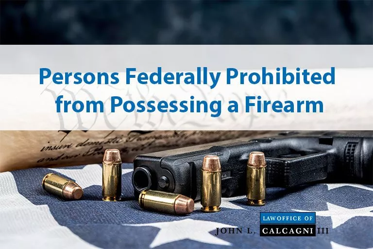Classes of Persons Federally Prohibited from Possessing a Firearm