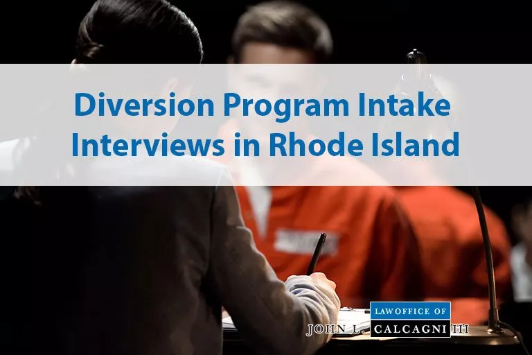 Diversion Program Intake Interviews in Rhode Island